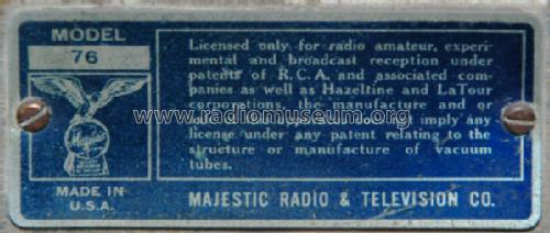 76 ; Majestic Radio & (ID = 1151531) Radio