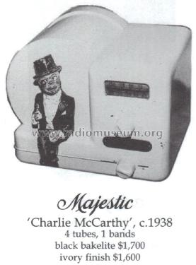 Charlie McCarthy Ch= 1 or 2; Majestic Radio & (ID = 1442678) Radio