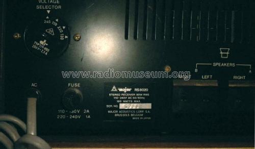 HiFi Recevier RS-8020; MAJOR Acoustics Corp (ID = 1212687) Radio