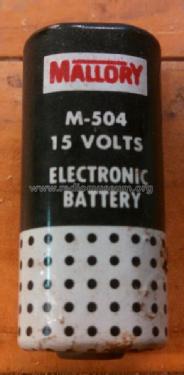 Electronic Battery - 15 Volts M-504; Mallory, P.R. & Co.; (ID = 1727049) Fuente-Al