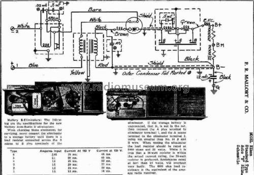 Elkon 'B' Eliminator 6; Mallory, P.R. & Co.; (ID = 2571510) Strom-V