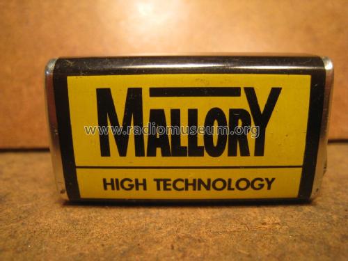 High Technology - 9 Volt Transistor Battery 6F22M; Mallory, P.R. & Co.; (ID = 2058125) Power-S