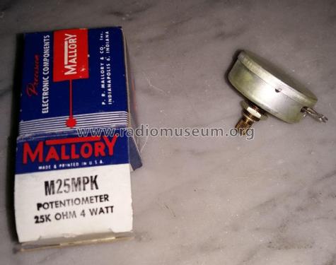 Potentiometer M25MPK; Mallory, P.R. & Co.; (ID = 2602511) Bauteil