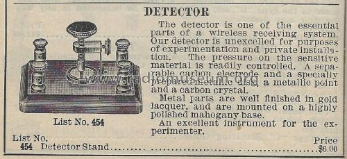 Detector Stand No. 454; Manhattan Electrical (ID = 1978815) Bauteil