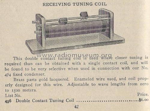Double Contact Tuning Coil 456; Manhattan Electrical (ID = 1978823) mod-pre26