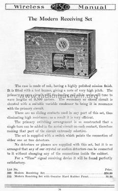 Modern Receiving Set ; Manhattan Electrical (ID = 2195198) mod-pre26