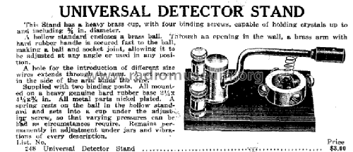 Universal Detector Stand ; Manhattan Electrical (ID = 1785092) Bauteil