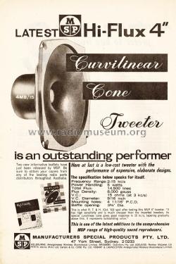 Hi-Flux Curvilinear Cone Tweeter 50206-4MB/15; Manufacturers (ID = 3098946) Speaker-P