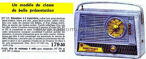 19T737; Manufrance, (ID = 1141029) Radio