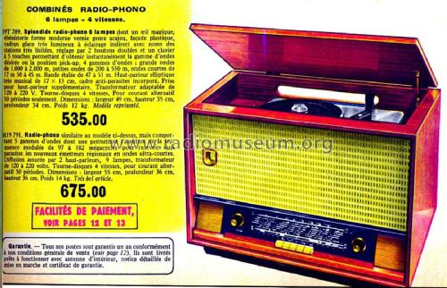 Radio-Phono 19T789; Manufrance, (ID = 2088765) Radio