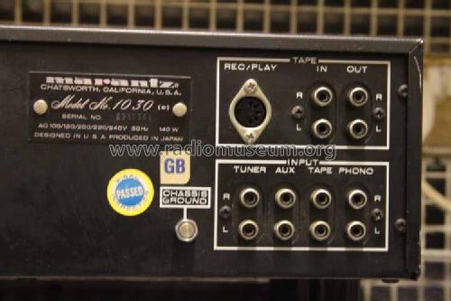 Stereo Console Amplifier 1030; Marantz Sound United (ID = 1660293) Ampl/Mixer