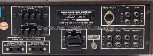 Stereo Console Amplifier 1030; Marantz Sound United (ID = 1689960) Ampl/Mixer