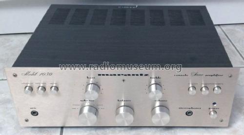 Stereo Console Amplifier 1030; Marantz Sound United (ID = 1689961) Ampl/Mixer