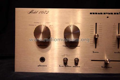 Console Stereo Amplifier 1072; Marantz Sound United (ID = 1572304) Ampl/Mixer