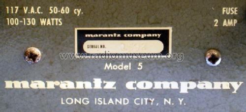 Model 5; Marantz Sound United (ID = 448190) Ampl/Mixer