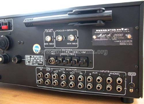 Stereophonic Receiver 2600; Marantz Sound United (ID = 2163179) Radio