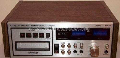 Stereo 8-Track Recording System TDR-830; Superscope, Geneva (ID = 1968341) R-Player