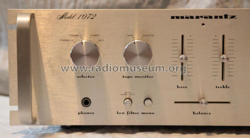 Console Stereo Amplifier 1072; Marantz Sound United (ID = 2268573) Ampl/Mixer