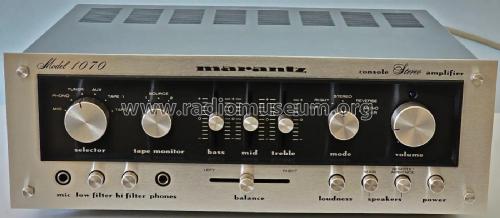 Console Stereo Amplifier 1070; Marantz Sound United (ID = 3075589) Ampl/Mixer