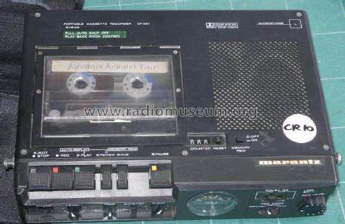 Portable Cassette Recorder CP221; Marantz Sound United (ID = 2762920) Ton-Bild