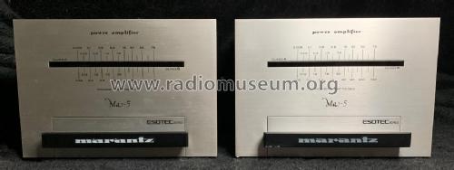 Power Amplifier MA-5; Marantz Sound United (ID = 2566001) Ampl/Mixer