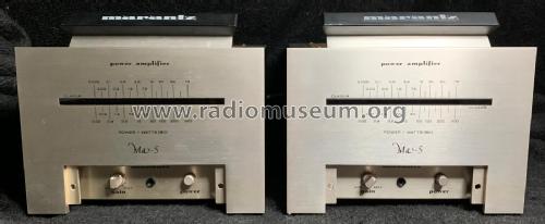 Power Amplifier MA-5; Marantz Sound United (ID = 2566002) Ampl/Mixer