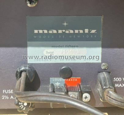 Solid State Amplifier model fifteen ; Marantz Sound United (ID = 3009437) Ampl/Mixer