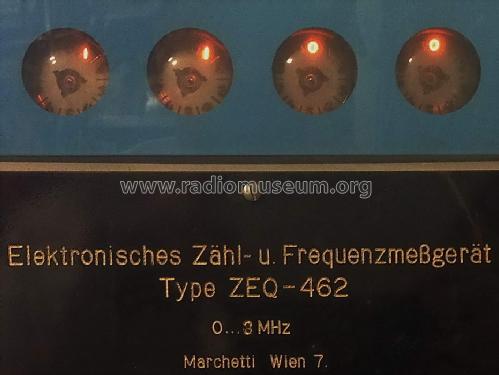 Elektronisches Zähl- und Frequenzmessgerät ZEQ-462; Marchetti, Dipl. Ing (ID = 1655812) Equipment