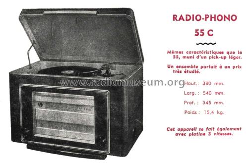 55C Ch= 550C; Marconi marque, Cie. (ID = 2490880) Radio