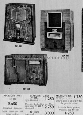 Marconi Huit 735 333; Marconi marque, Cie. (ID = 2722237) Radio