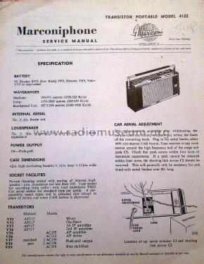 4122; Marconi Co. (ID = 2831225) Radio