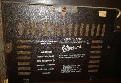 Stereo Radiogram 4353; Marconi Co. (ID = 2380142) Radio