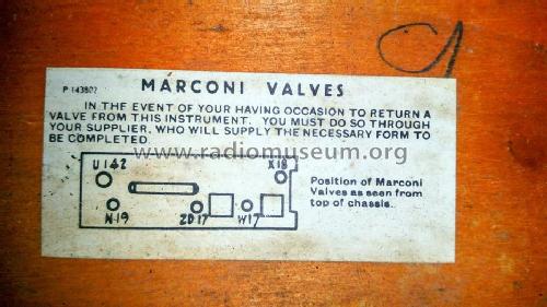 T36AB; Marconi Co. (ID = 2374297) Radio