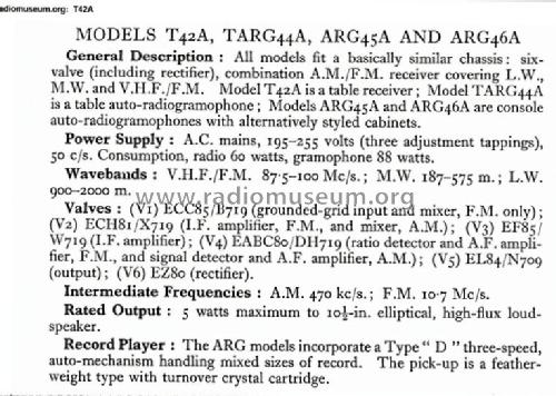 T42AY; Marconi Co. (ID = 2993866) Radio