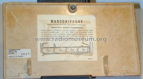 4106; Marconi Co. (ID = 949116) Radio
