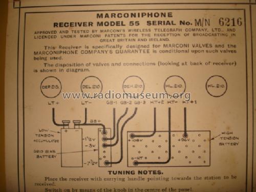 Marconiphone 55; Marconi Co. (ID = 698105) Radio