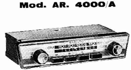 AR-4000A; Marconi Española S.A (ID = 615497) Car Radio