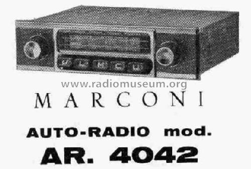 AR-4042; Marconi Española S.A (ID = 616720) Car Radio