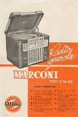 GM-49; Marconi Española S.A (ID = 610344) Radio