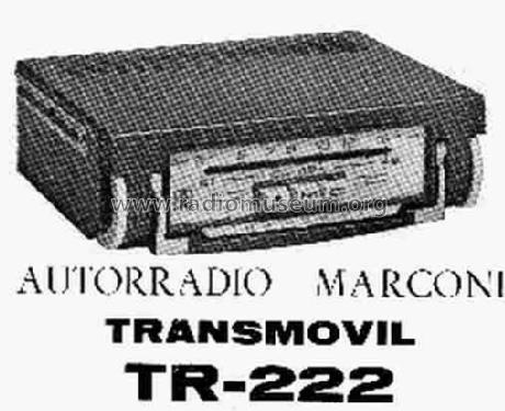 Transmovil 3 TR-222; Marconi Española S.A (ID = 616704) Radio