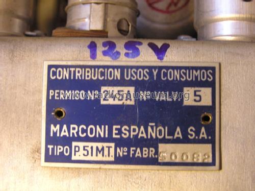 P51MT; Marconi Española S.A (ID = 1129068) Radio