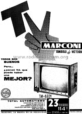 TM-8301; Marconi Española S.A (ID = 2168011) Television