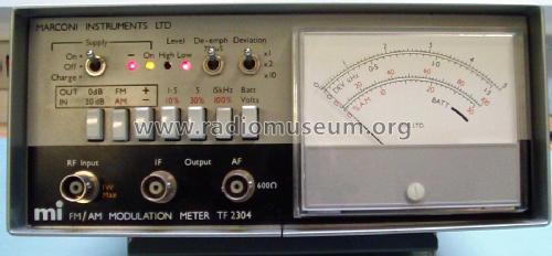 mi FM/AM Modulation Meter TF2304; Marconi Instruments, (ID = 2214372) Equipment