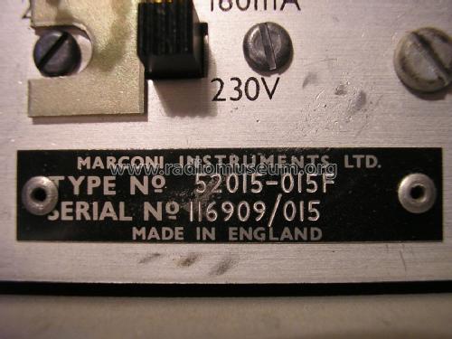 mi Signal Generator AM/FM TF2015; Marconi Instruments, (ID = 2069297) Equipment