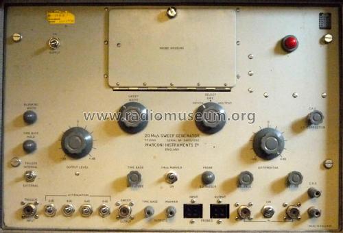 20Mc/s Sweep Generator TF1099; Marconi Instruments, (ID = 2118174) Equipment