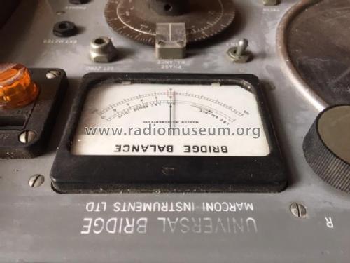 Universal Bridge TF 868 A; Marconi Instruments, (ID = 2571200) Ausrüstung