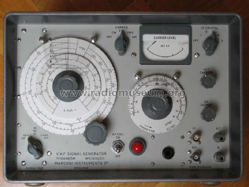 VHF Signal Generator TF1064B/5M; Marconi Instruments, (ID = 1099864) Equipment