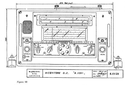 Elettra R.1331 - ALM-5; Marconi Italiana (ID = 2630920) Mil Re