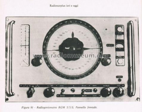 Radiogoniometro RGM 3/3/S; Marconi Italiana (ID = 2641566) Commercial Re