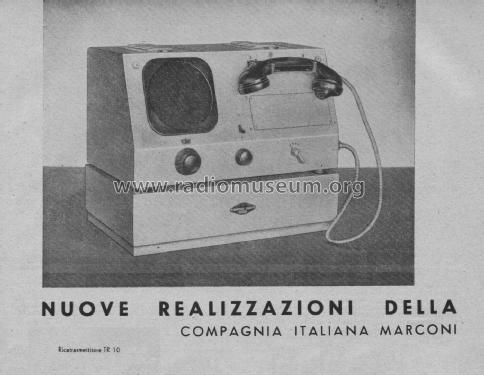 Ricetrasmettitore TR 10; Marconi Italiana (ID = 2669754) Commercial TRX